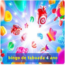 bingo de tabuada 4 ano