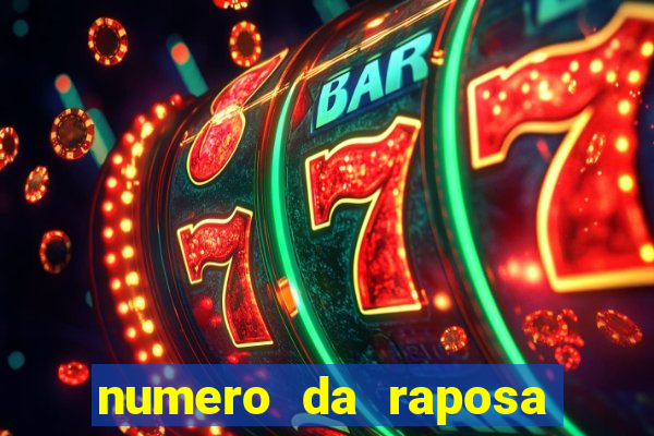 numero da raposa jogo do bicho